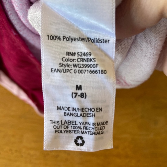 A long sleeve sleepware for girls fox and feather maroon and pink soft polyester - Picture 4 of 4